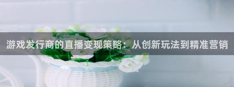 ag街机官网奇趣腾讯分分彩：游戏发行商的直播变现策略：从创新玩法到精准营销