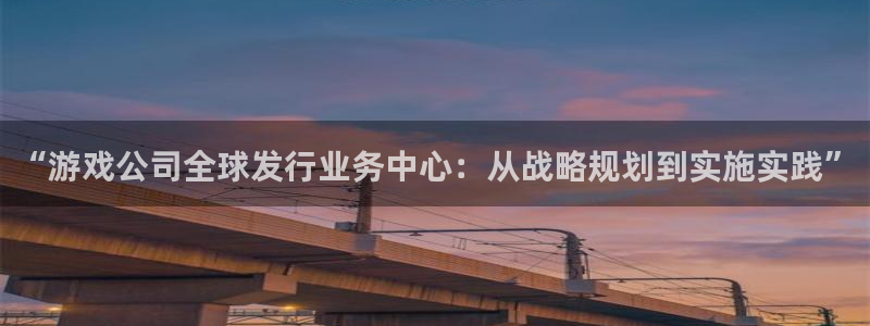 ag街机电子商务有限公司电话：“游戏公司全球发行业务中心：从战略规划到实施实践”